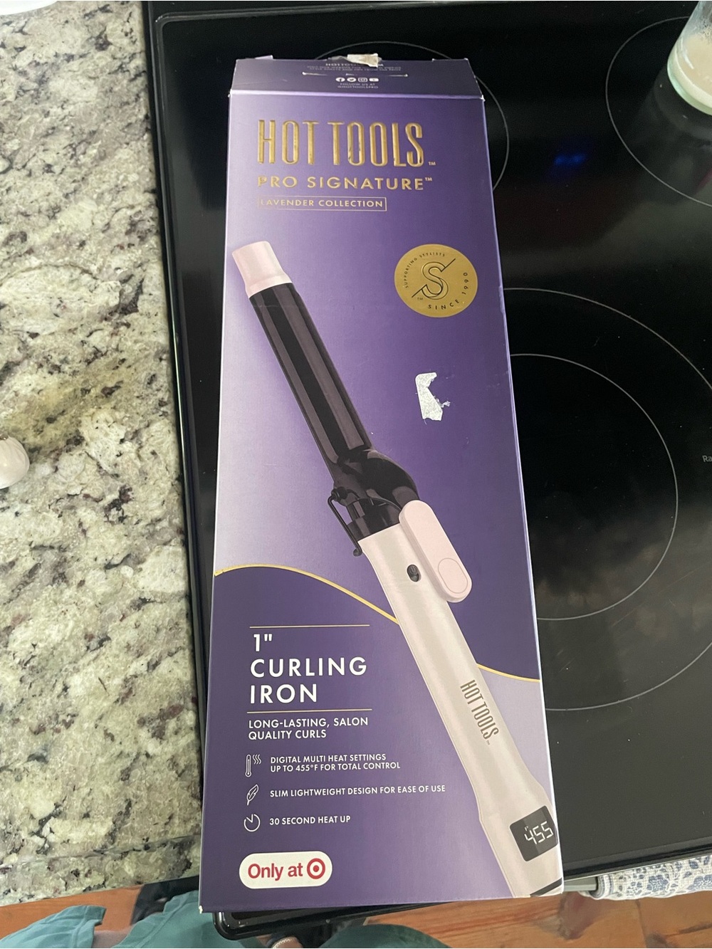Hot Tools 1" Curling Iron - Lavender Collection (Pink/Black)